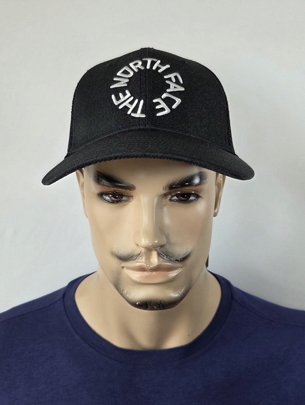 The North Face Black Snapback Hat Mudder Trucker Adjustable One Size Cap New TNF